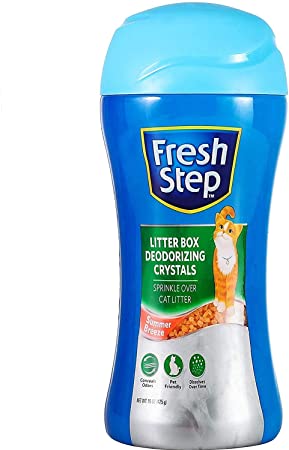 Fresh Step Cat Litter Crystals - Cat Litter Box Deodorizer Product for All Cats - Combats Cat Odors and Neutralizes Smells - Multiple Scents and Size Packs, 15 Oz