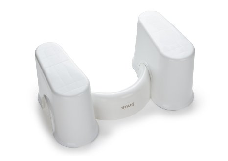 Snug StoolEase Detachable Toilet Stool - 9 inch Bathroom Step (White)
