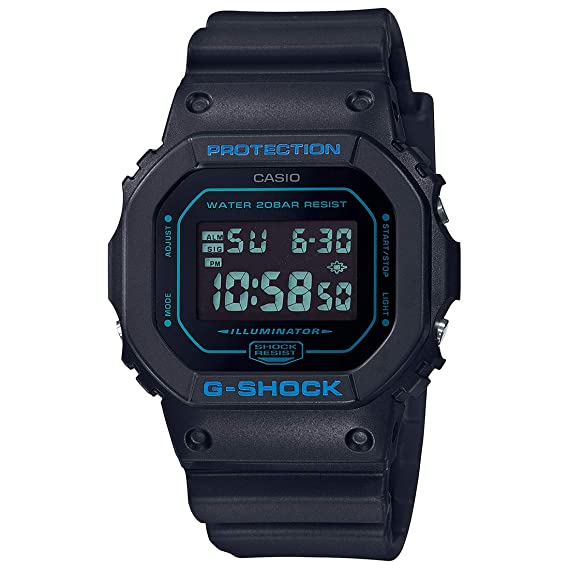 Casio Digital Black Dial Men's Watch-DW-5600BBM-1DR (G963)