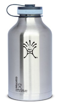 Hydro Flask Insulated Stainless Steel Wide Mouth Water Bottle and Beer Growler 64-Ounce