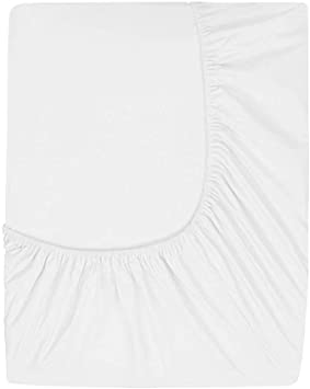 Comfy Basics Prime Deep Pocket Fitted Sheet - Brushed Velvety Microfiber - Breathable, Extra Soft and Comfortable - Winkle, Fade, Stain Resistant (White, King)