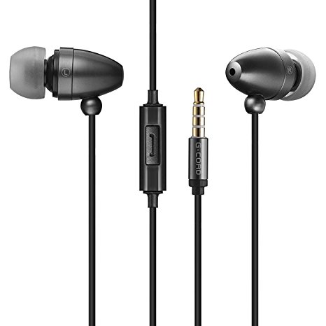 Mugmee(TM) In-ear Earbuds with Built-in Mic Stereo Noise Cancelling Earphones for Apple iPhone iPad iPod Android Samsung Galaxy and More