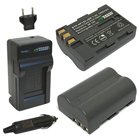 Wasabi Power Battery (2-Pack) and Charger for Fujifilm NP-150 and Fuji FinePix IS Pro, S5 Pro