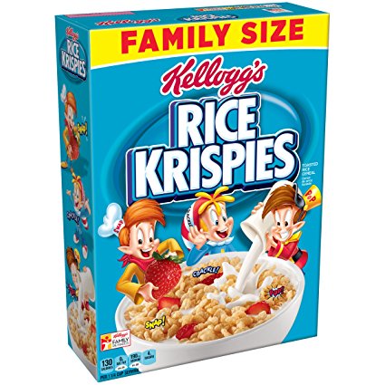 Kellogg's Rice Krispies Breakfast Cereal, Family Size, 24 Ounce Box