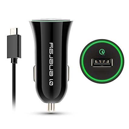 Car Charger, 01 Energy Quick Charge QC 2.0 USB Car Charger -Portable Fast External Battery Pack Charger Compatible to iPhone 6, iPhone 6S, iPod,Samsung Galaxy, Bluetooth Speaker and more