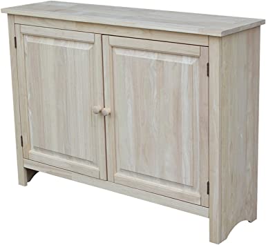 International Concepts Hall Cupboard, 34-Inch, Unfinished