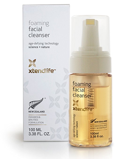 Foaming Facial Cleanser by Xtend-Life | With New Zealand Manuka Honey & Kiwifruit For A Healthy Fresh Complexion