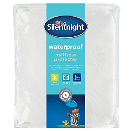 Silentnight Waterproof Mattress Protector Plus, White, King