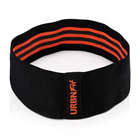 URBNFit Hip Circle Loop Resistance Booty Bands with Rubber Grip - Includes Workout Guide - for Toning, Stretching, Mobility and Rehabilitation
