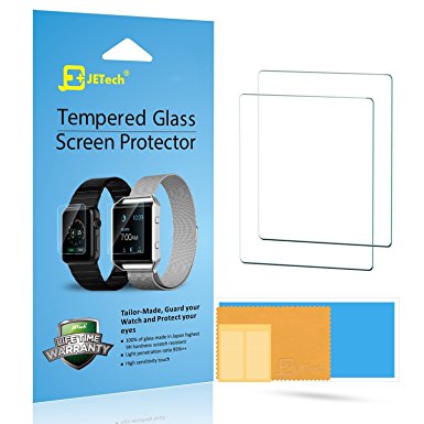 JETech Screen Protector for Apple Watch 38mm Serial 1 2 3, Tempered Glass Film, 2-Pack