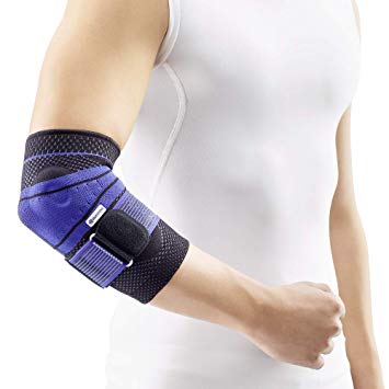 Bauerfeind - EpiTrain - Elbow Support - Breathable Knit Elbow Brace Targeted Compression for Chronic Elbow Pain, Supports Forearm Tendons & Muscles, Golfer's or Tennis Elbow Relief