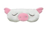 MSSilk Breathable Pure Silk Sleep Eye Mask with Brocade Pouch Gift Lovely Flying Pig