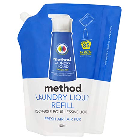 Method Fresh Air Laundry Liquid Refill for 85 Washes, 1020 ml
