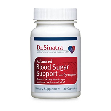 Dr. Sinatra's Advanced Blood Sugar Support with Pycnogenol Supplement, 30 capsules (30-day supply)