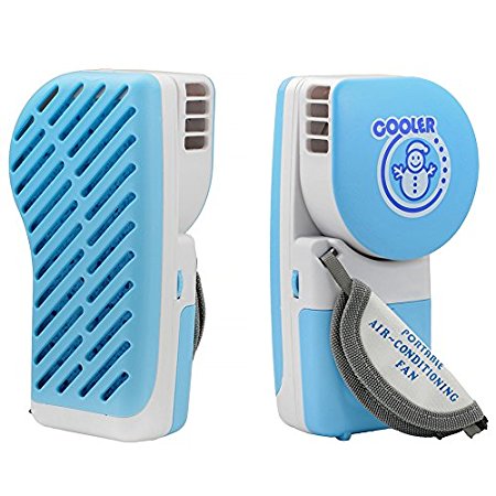 QUMOX Mini Portable USB Desktop Desk Air Conditioner Cooler Cooling Fan Blue