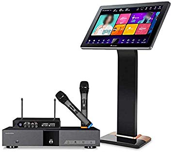 InAndOn KV-V5 Plus Karaoke Player, with Wireless Mic, 19.5 inch Touch Screen 8TB HDD, Home Entertainment Online Movie Intelligent Song-selection Free Cloud Download, UrbanDrama KV-V5 Pro KTV Machine