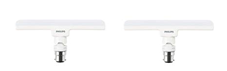 Philips 9290018611 Base B22 10-Watt LED Lamp (Pack of 2, Warm White)