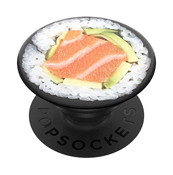 PopSockets PopGrip: Swappable Grip for Phones & Tablets - Salmon Roll