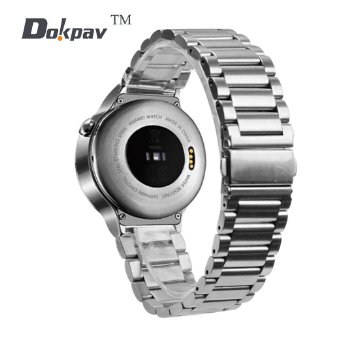Huawei Watch Band, Dokpav® Quick-Release Watch Band Strap Stainless Steel Watch Band for Huawei Smart Watch Classic Buckle Wrist Watch Strap- Silver