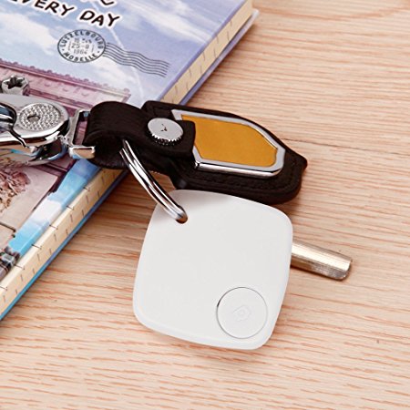 Illumifun Key Finder, Wireless Smart Tracker for Phone, Wallet, Anything Finder Support Bluetooth Connection, Remote Control (White)