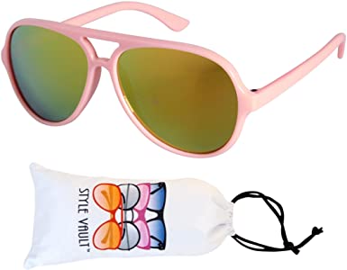 KD3149 Baby Infant Age 0-24 Months Aviator turbo Toddler Sunglasses reflective lens