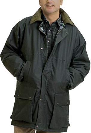 Country Leisure Wear British Quilted Wax Rain Jacket
