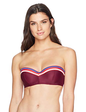 Amazon Brand - Coastal Blue Women's Bandeau Bikini Top