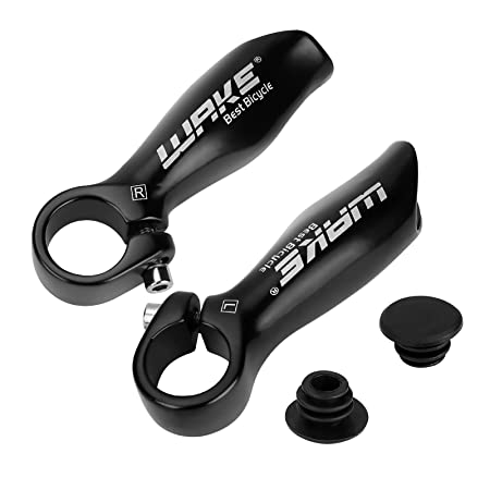 BicycleStore 1 Pair Mountain Bike Handlebar Ends 22.2mm Bicycle Bar Ends Aluminum Alloy Handle Bar Grips Ergonomic Design Cycling Accessories for Road MTB Cover Handle