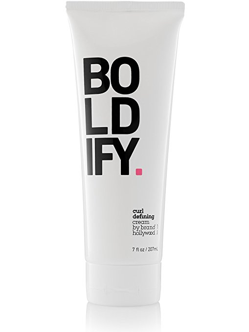 Curl Defining Cream by BOLDIFY - Anti Frizz and Maximum Definition for Curly Hair - Shines and Conditions, Humidity Resistant, UV and Thermal Protection - 7 ounce