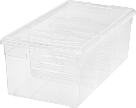 IRIS Divided Storage Box, Clear