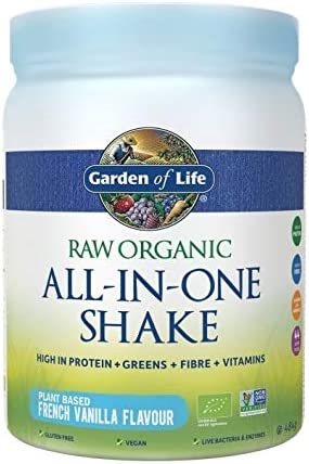 Garden of Life Raw All-in-One Shake, French Vanilla Flavour, 484g