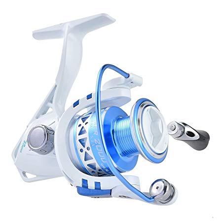 KastKing Summer and Centron Spinning Reels Spinning Fishing Reel 9  1 BB Light Weight Ultra Smooth Powerful (Summer-2000, White)