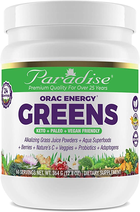 Paradise Herbs Orac Energy Powder, Greens, 364 Gram