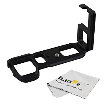 Haoge Vertical Shoot QR Quick Release L Plate Camera Bracket Holder for For Sony A7RII A7M2 Camera Body Fit Arca Swiss Sunwayfoto Kirk RRS Benro
