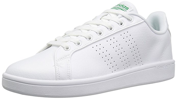 adidas Originals Adidas Men's Cloudfoam Advantage Clean Sneakers, White/White/Fairway, (7 M US)