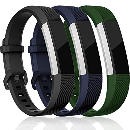 Maledan Replacement Bands Compatible for Fitbit Alta, Alta HR and Fitbit Ace, Classic Accessories Band Sport Strap for Fitbit Alta HR, Fitbit Alta and Fitbit Ace, 3-Pack, Women Men