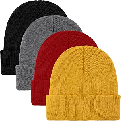 Cooraby Beanie Cap Winter Warm Hats Soft Knit Beanie for Men or Women