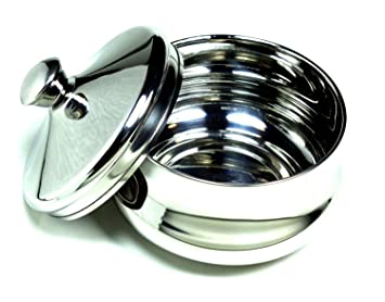 Schöne Stainless Steel Shaving Bowl with Lid - Satisfaction Guarnteed Designed in Austria