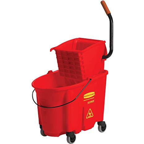 Rubbermaid Commercial FG758888RED WaveBrake High-Performance Side Press Combo, Red