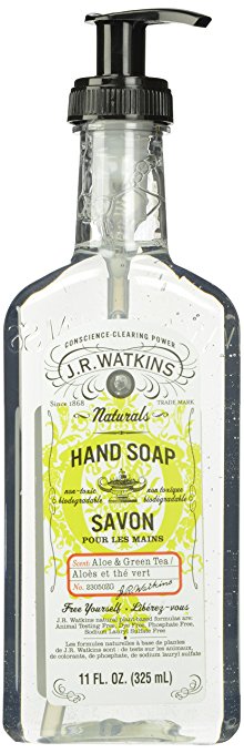J.R. Watkins Liquid Hand Soap Aloe and Green Tea, 11 fl. oz.