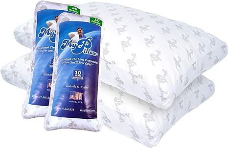 MyPillow Premium Bed Pillow 2pk (Standard/Queen, B) 2 Pack Firm