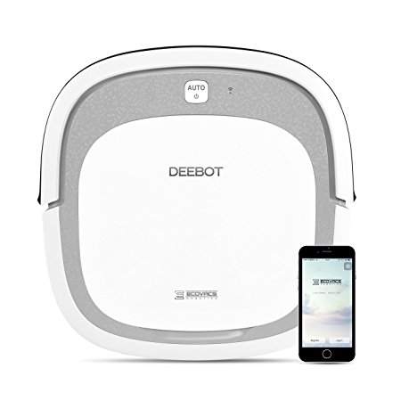 ECOVACS DEEBOT Slim2 Robotic Vacuum Cleaner for Bare Floors Only with Dry Mopping Feature