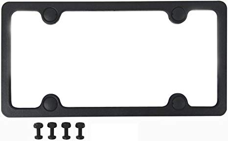Custom Accessories 92502 Sport License Plate Frame with Fasteners
