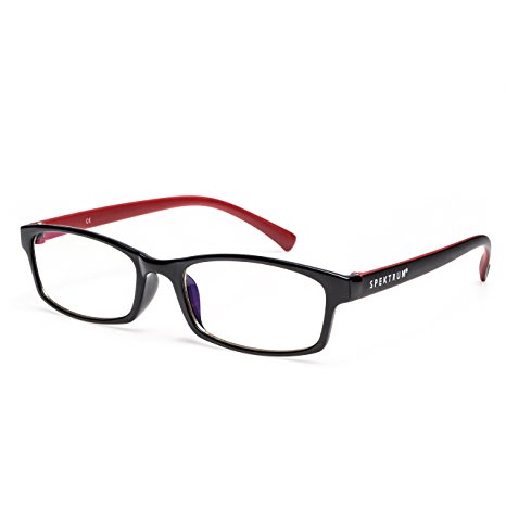 SPEKTRUM - Premium Computer Glasses - Professional - Blue Light and Glare Blocking (Regular  0.50 Magnification)