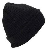 BWH Adult Solid Color Thick WFleece Lined Cuffed Winter Hat One Size