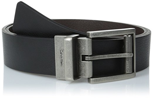 Calvin Klein Men's Reversible Harness Roller Buckle Belt