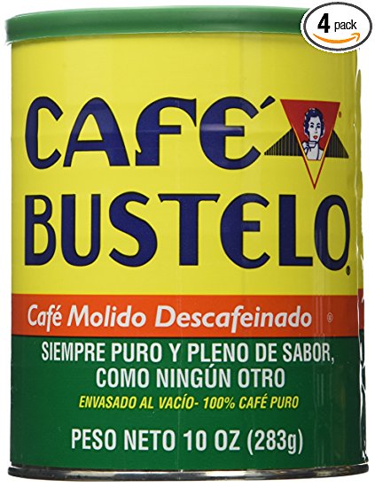 Cafe Bustelo Coffee Decaffeinated, 10-ounce Cans (Pack of 4)