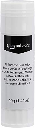 AmazonBasics All Purpose Washable Glue Sticks, Large Size, 40g, 5 Pack