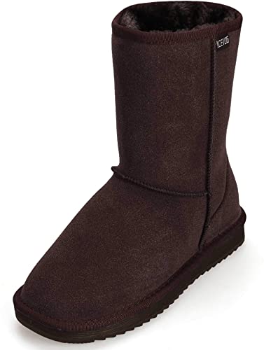 ACEVOG Women's Eva Short Cozy Suede Snow Boot Fur Lined Winter Shoes