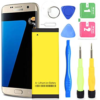 Galaxy S7 Edge Battery,3800mAh Li-Polymer Battery Replacement for Samsung Galaxy S7 Edge EB-BG935ABE G935V G935P G935A G935F G935T Phone | S7 Edge Battery Replacement Kit[ 365 Day Warranty ]